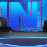 William Bonner e Renata Vasconcellos na estreia do novo cenário do "Jornal Nacional"
(Foto: Reprodução/Globo)
