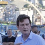 Marcelo Crivella visita o Sambódromo (Foto: Marcelo Alves. - Domingos Peixoto / Agência O Globo)