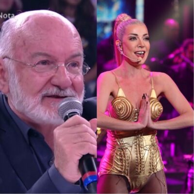 Silvio de Abreu ficou sem graça após pergunta de Luiza Possi (Foto montagem: TV Foco)