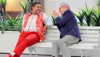 Paulinho Gogó (Maurício Manfrini) e Carlos Alberto de Nóbrega em 