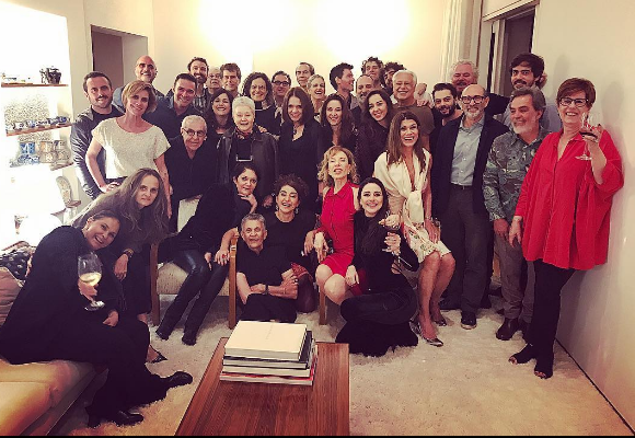 Marília Gabriela comemora aniversário ao lado de amigos famosos