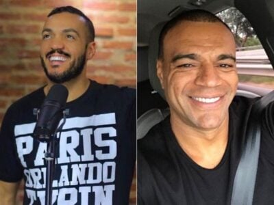 Pagodeiro e ex-jogador travam briga. Foto: Reprodução)