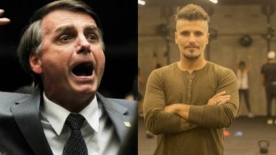 Jair Bolsonaro e Bruno Gagliasso (Foto: Reprodução)