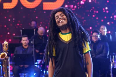 Ícaro foi Bob Marley no Show dos Famosos. (Foto Gshow Globo)