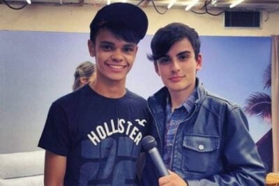Dudu Camargo e o suposto ex-namorado (Foto: Reprodução)