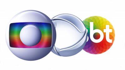 Logo Globo, Record e SBT. Foto: Montagem TV FOCO
