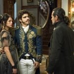 Domitila (Agatha Moreira), Pedro (Caio Castro) e Bonifácio (Felipe Camargo) em 'Novo Mundo'
(Foto: Globo/Estevam Avellar)