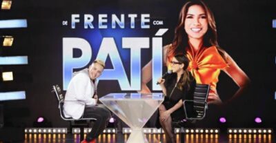 Patricia Abravanel e convidado em novo quadro (Foto: Gabriel Cardoso/SBT)