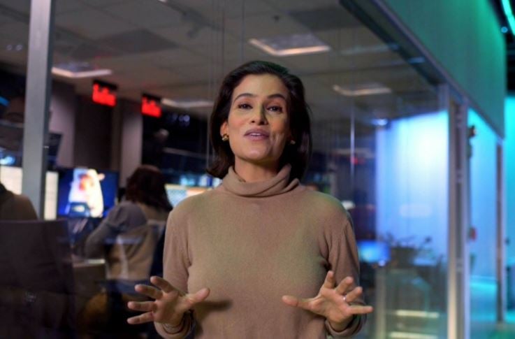 A âncora do "Jornal Nacional", Renata Vasconcelos (Foto: Reprodução/Globo)