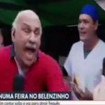 Márcio Canuto empurra mulher ao vivo. (Foto: Reprodução/TV Globo)