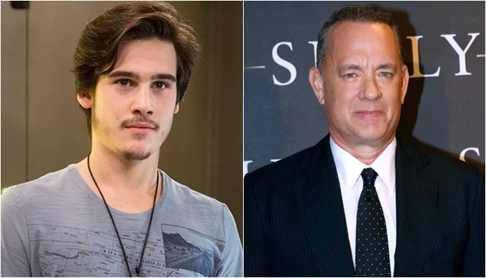 Nicolas Prattes e Tom Hanks. (Foto: Montagem/Divulgação)