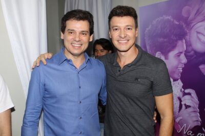 Rodrigo Faro e Celso Portiolli são rivais apenas na TV. (Foto: Reprodução/Divulgação)