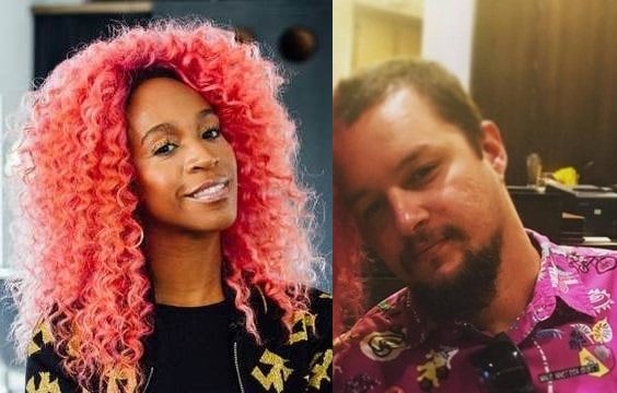 Karol e o namorado. Foto - montagem.