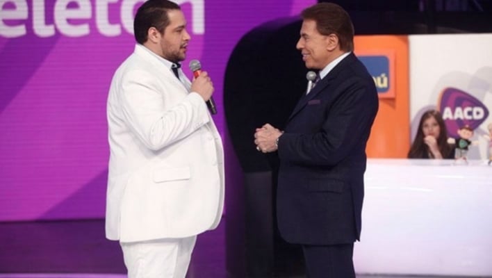 Tiago Abravanel e Silvio Santos (Foto: Divulgação)