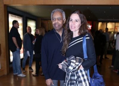 Gilberto Gil e esposa (Foto: AGNews/Anderson Borde)