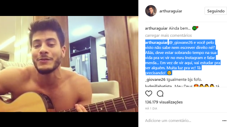 Arthur Aguiar (Foto: Reprodução/Instagram)