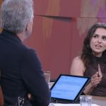 Monica Iozzi e Pedro Bial (Foto: Reprodução/Globo)