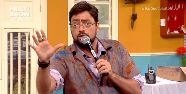 O comediante Fernando Caruso no "Vai Que Cola". (Foto: Reprodução / Multishow)