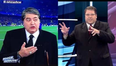 Datena e Luciano Faccioli não fazem questão de serem amigos. (Foto: Reprodução/Divulgação)