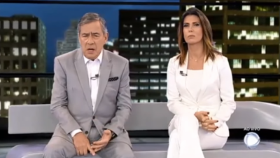 Paulo Henrique Amorim e Janine Borba no 