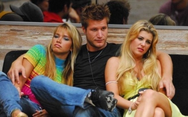 Íris, Fani e Alemão no "BBB 7" (Foto: Divulgação)