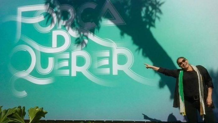 A cantora Fafá de Belém nos Estúdios Globo (Foto: Reprodução/Instagram)
