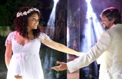 Juliana Ales e o marido (Foto: Reprodução)