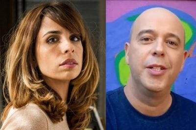 Maria e Escobar. Foto - montagem.