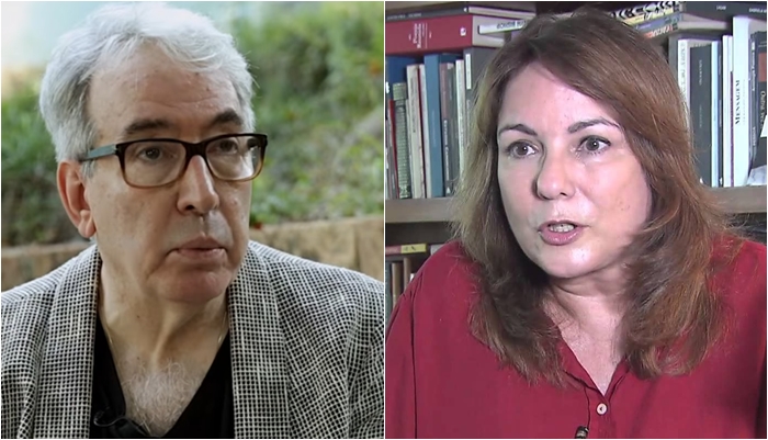 Os autores Alcides Nogueira e Bia Corrêa do Lago. (Foto: Montagem/Reprodução)