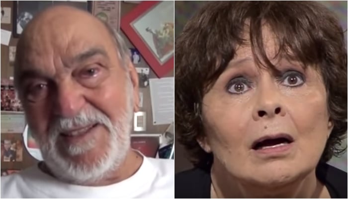 Lima Duarte e a filha, Débora. (Foto: Montagem/Reprodução/YouTube)