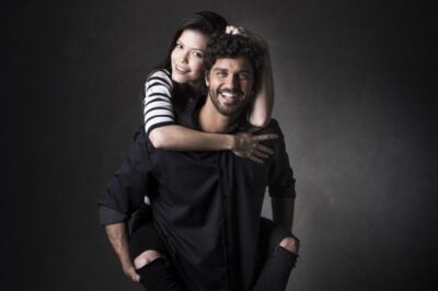 Bruno Cabrerizo e Vitória Strada (Foto: João Miguel Júnior/TV Globo)