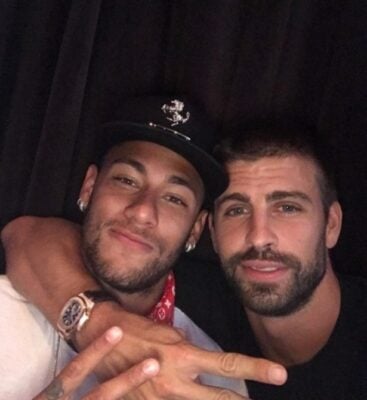 Pique e Neymar (Foto: Reprodução)