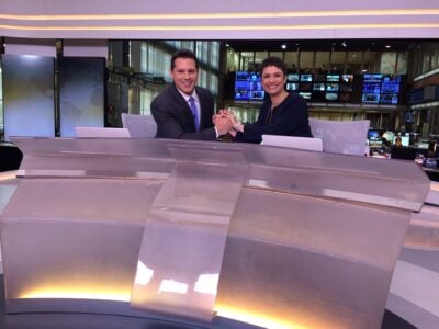 Jornal Hoje estreia novo âncora ao lado de Sandra Annenberg (Foto reprodução)