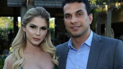Bárbara e o ex-namoradoo, Irajá. (Foto: Divulgação)