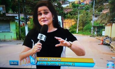 Repórter teve o sobrenome trocado. (Foto: Reprodução/Globo/Twitter)