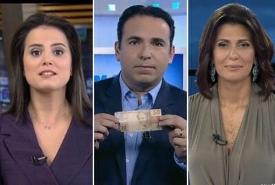 Apresentadores da Record. Foto - montagem.