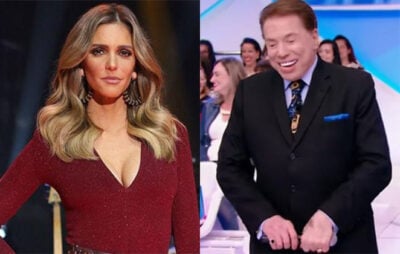 Fernanda Lima e Silvio Santos (Foto: Divulgação)