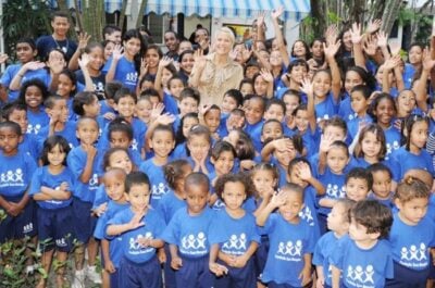 Xuxa Meneghel em sua fundação (Foto: Divulgação)