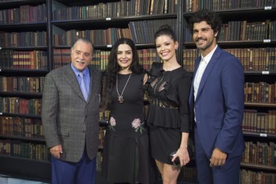 Tony Ramos, Letícia Sabatella, Vitória Strada e Bruno Cabrerizo
(Foto: Globo/Mauricio Fidalgo)