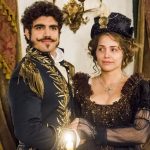 Pedro (Caio Castro) e Leopoldina (Letícia Colin) em "Novo Mundo"
(Foto: Globo/João Miguel Júnior)