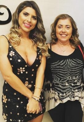 Ana Paula e sua mãe (Foto: Reprodução)