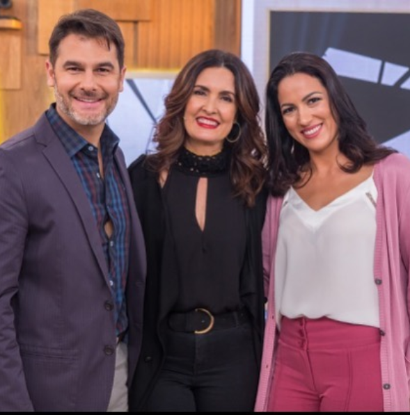 Fernando, Fátima e a esposa do médico, Flávia (foto: Reprodução)