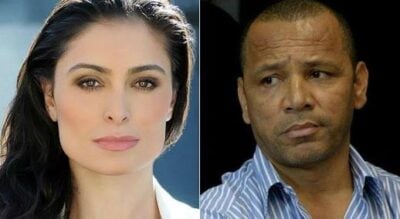 Franciely Freduzeski e pai de Neymar (Foto: Divulgação)
