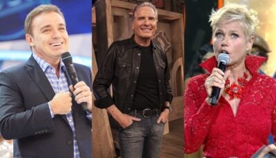Gugu Liberato, Roberto Justus e Xuxa Meneghel
(Foto: Antonio Chahestian/Edu Moraes/Reprodução/Record)