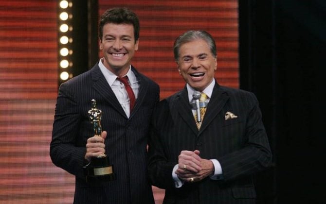 Rodrigo Faro e Silvio Santos (Foto: Divulgação)