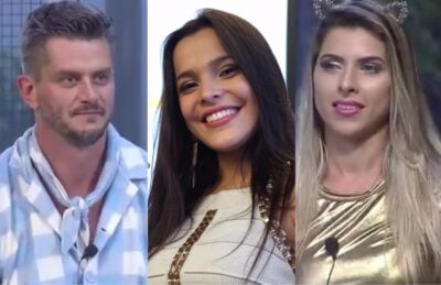Emilly entre em discussão de Marcos e Minerato (Foto montagem: TV Foco)