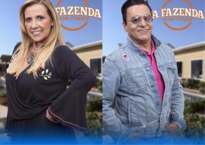 Rita Cadillac e Nahim estão na roça (Foto reprodução)