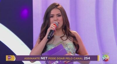 Maisa Silva no Teleton (Foto: Reprodução/Teleton)