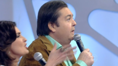 Fátima Bernardes e Fausto Silva (Foto: Reprodução)