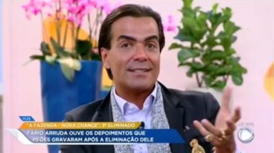Fábio Arruda fala sobre as três semanas de confinamento. (Foto: Reprodução/Record)